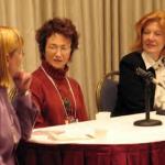 Cricket in a Panel Discussion with NYT bestselling authors, Elizabeth George & Anne Perry