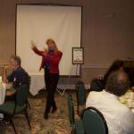 Cricket drives home a point in a workshop